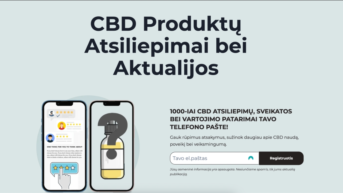 CBDAtsiliepimai.lt - CBD produktų apžvalgos, aktualijos ir patarimai