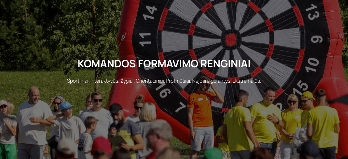 Komandiniaizaidimai.lt - Komandiniai Žaidimai Kolektyvui | Darbe
